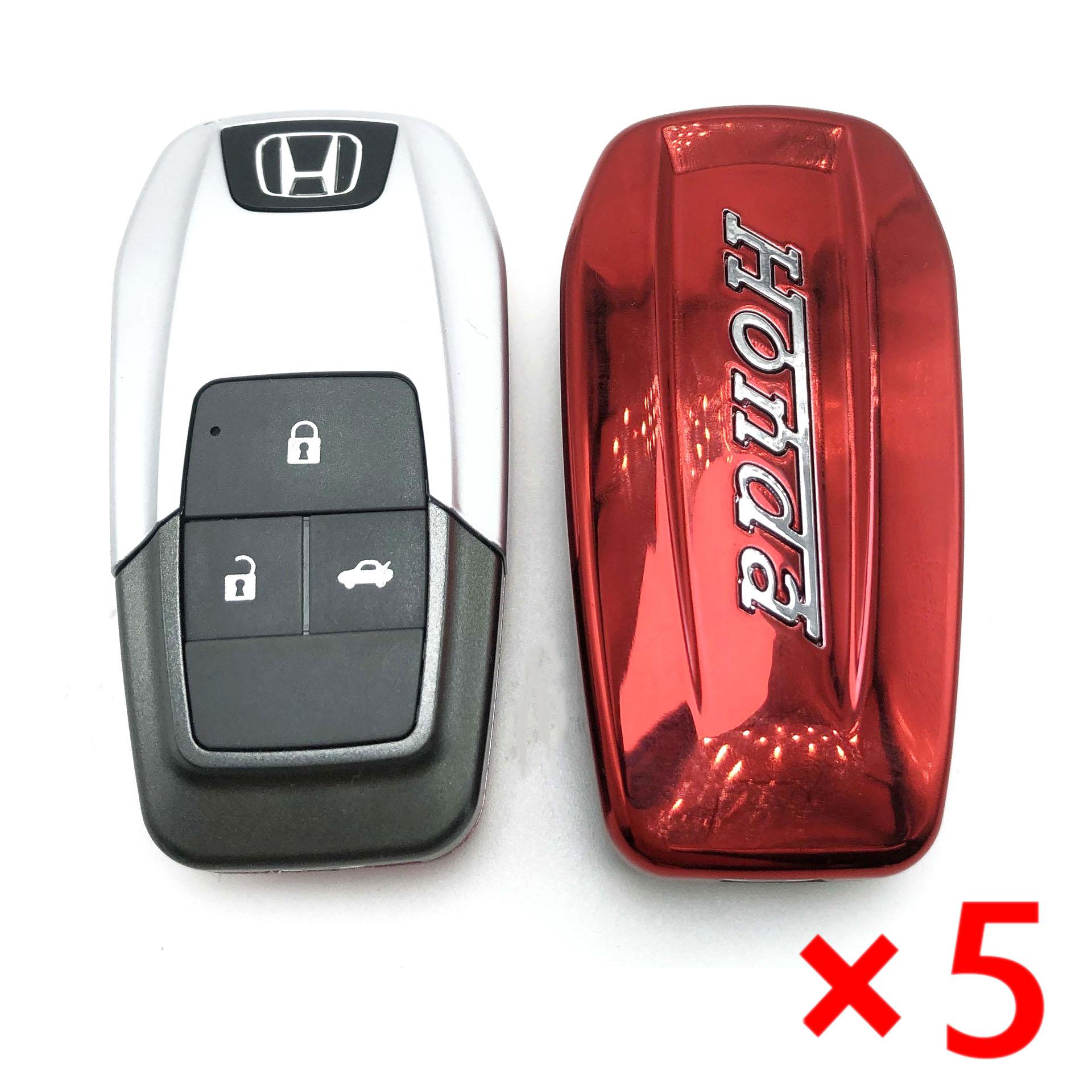 Flip Remote Key Shell Case Fob 3B for Honda - pack of 5 