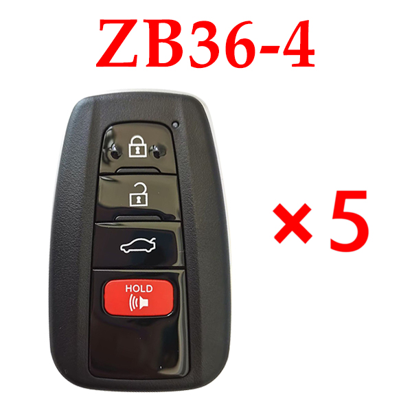 Universal  ZB36-4 KD KeyDIY Universal Smart Key - Pack of 5