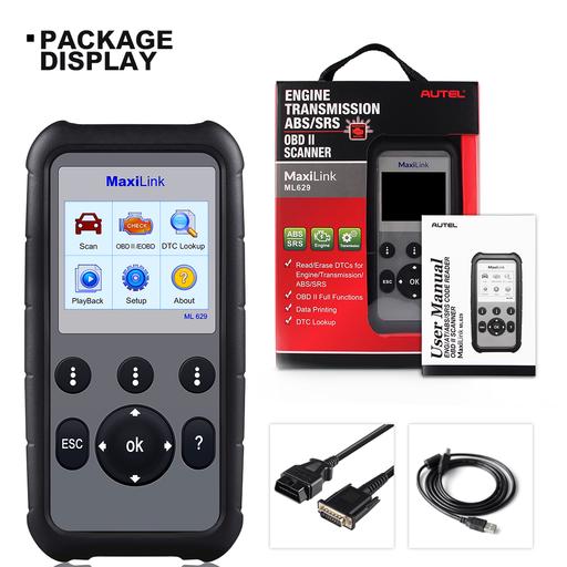 Autel MaxiLink ML629 ABS / Airbag / AT / Engine Code Reader Scanner