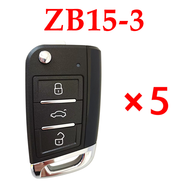 KEYDIY ZB15-3 Smart key MQB style Universal Remote control - 5 pcs