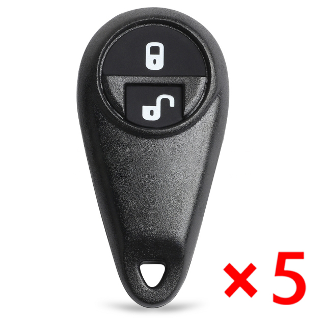 Replacement Remote Key Shell Fob 2 Button for Subaru B9 Tribeca Forester Impreza - pack of 5 