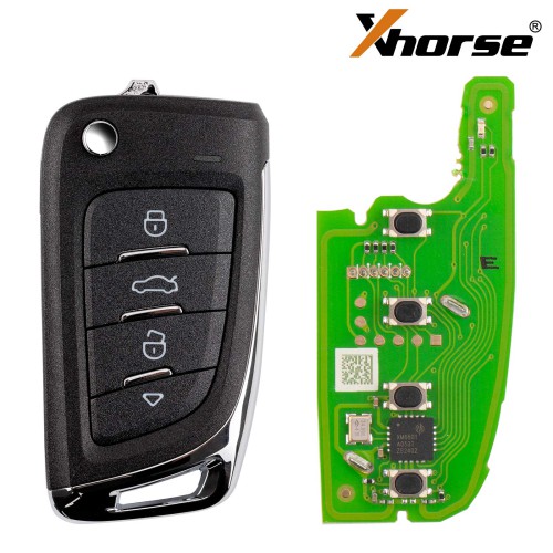 XHORSE XKM800EN Universal Flip Remote Key 4 Buttons Knife Style - Pack of 5