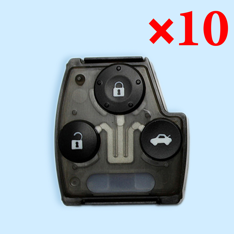 3 Button Key Shell Rubber Pad for Honda - Pack of 10