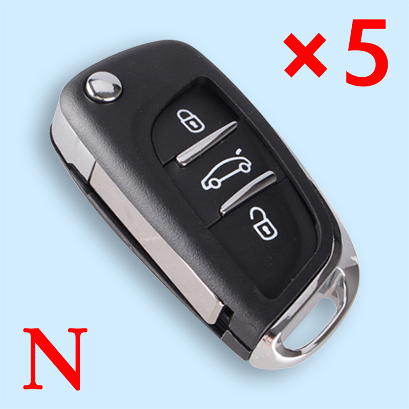 3 Button Key Shell for Citroen 5pcs