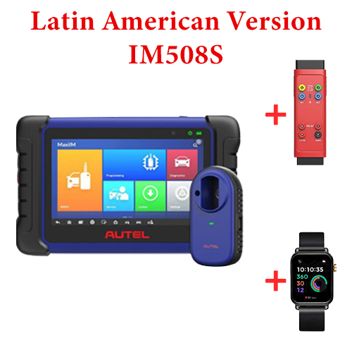 Latin American Version Autel MaxiIM IM508S + G-Box2 + Autel Smart Key Watch Full Set - with 2 Years Update 