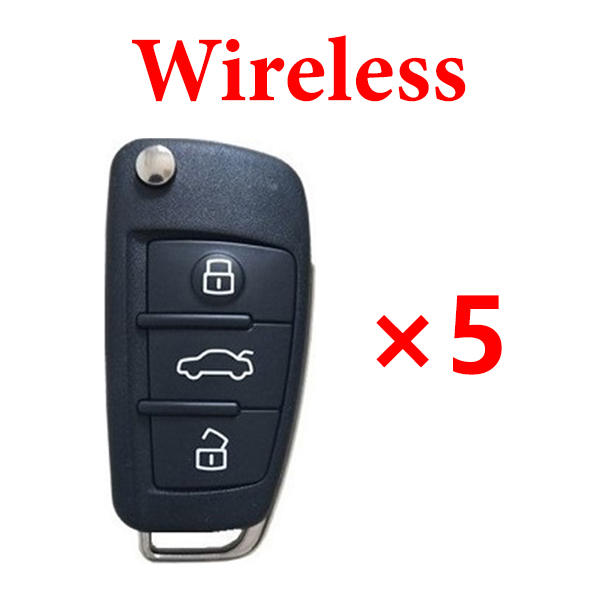 KYDZ AUDI A6L Wireless Type Remote Key 3 Buttons - Pack of 5
