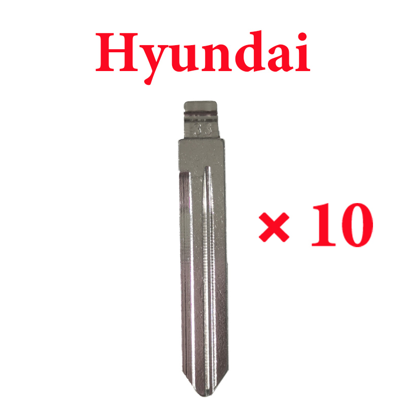 HYN14R Flip Key Balde 33# for Hyundai Kia  -  Pack of 10 