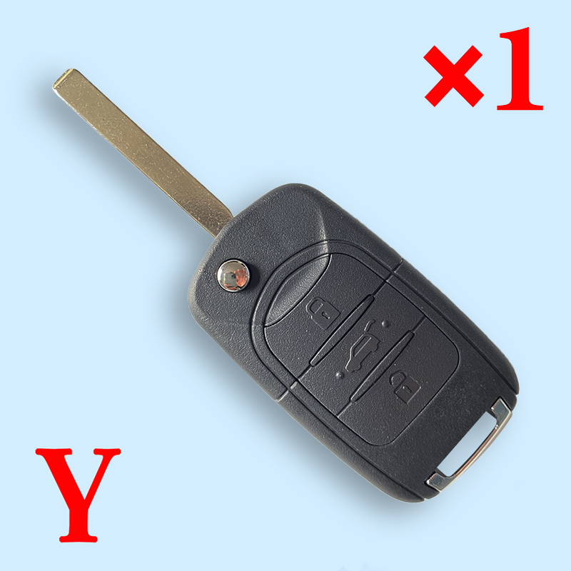 3 Buttons Flip Key Shell for Chevrolet 