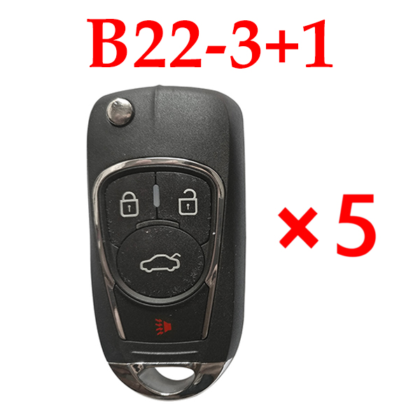 KEYDIY B22-3+1 KD Remote control - 5 pcs 