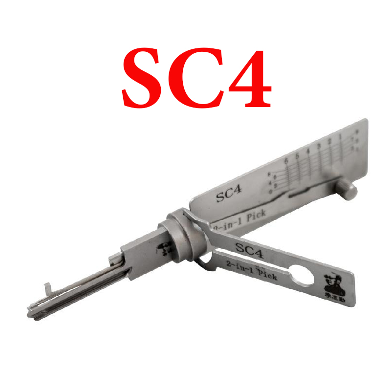 Original LiShi SC4 Anti Glare 2-IN-1 Pick & Decoder for 6 Pin Schlage Door Locks