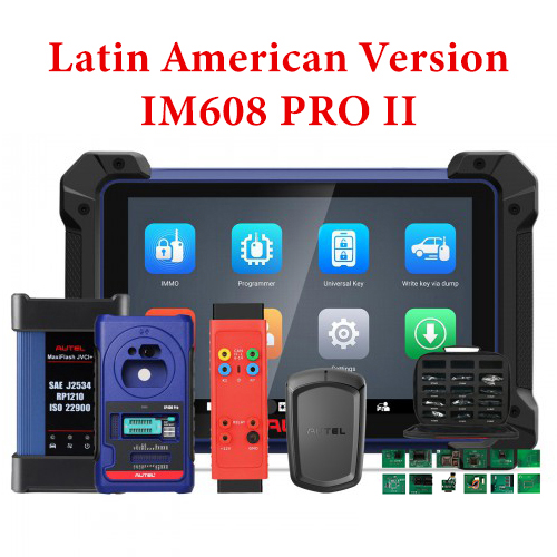 Latin American Version Autel MaxilM IM608 PRO II PIus IMKPA Accessories with G-Box2 and APB112