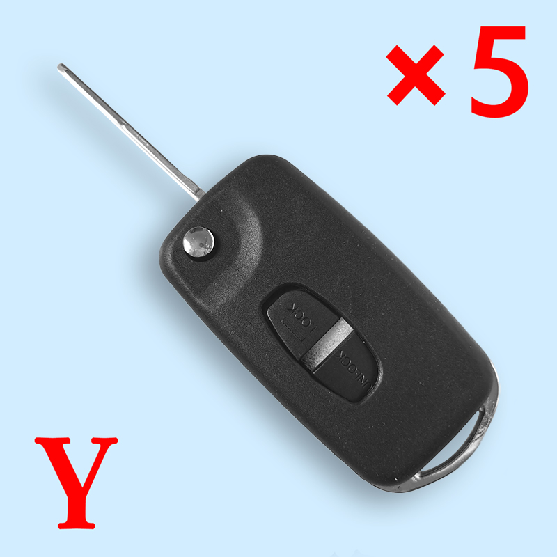 Modified Remote Key Shell 1 Button For Mitsubishi - pack of 5 