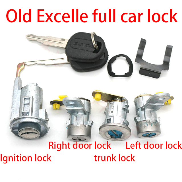 Buick old excelle full car lock cylinder old excelle door lock cylinder ignition tail box lock small handle full car lock