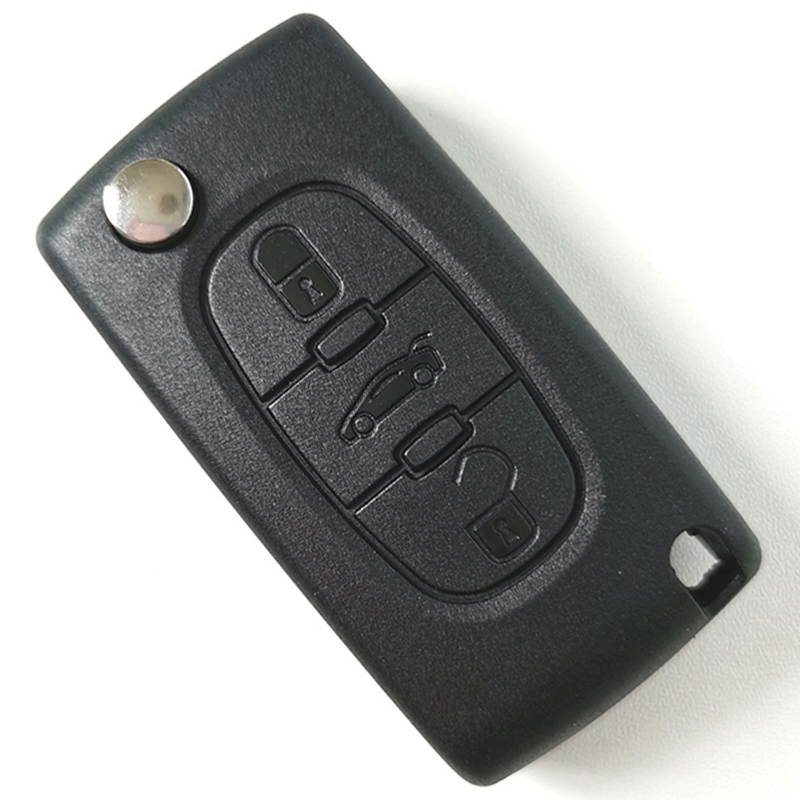 434 MHz Flip Remote Key for Peugeot 307 / with Groove / PCF7961