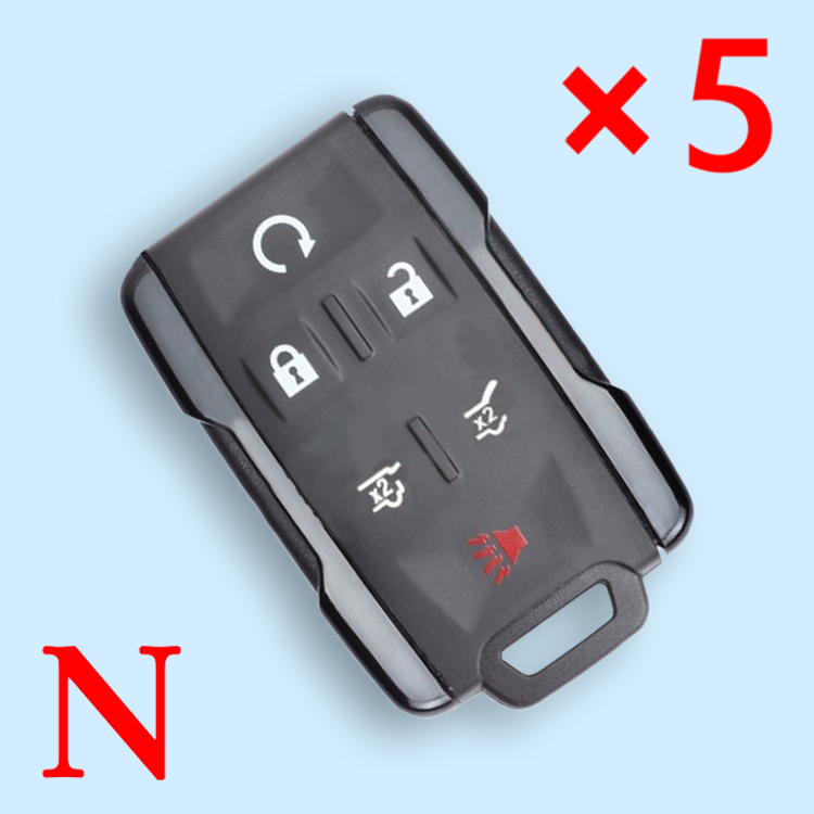 Car Key Cover Remote Case 5 Button for Cadillac Escalade 2015 2016 FCC ID: M3N-32337100 - 5pcs
