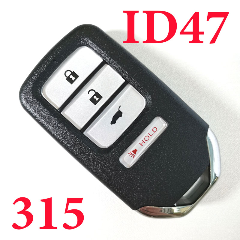 313.8 MHz 4 Buttons Smart Remote Key for 2014 ~ 2019 Honda SUV / 47 Chip  KR5V1X