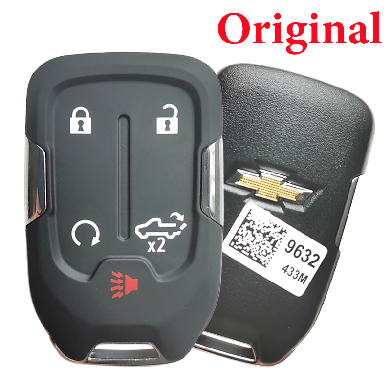 Original 2019- 2021 Chevrolet Silverado / 5-Button Smart Key / Tailgate / PN: 13508398 / HYQ1EA / 434 MHz