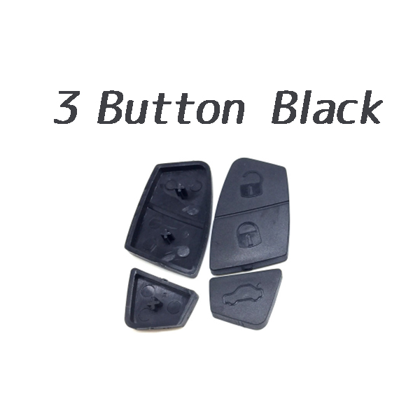 3 Button Rubber Pad Black Color for Fiat 10 pcs