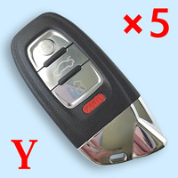 Remote Car Key Fob Shell For Lamborghini Original 3+1 Buttons Keyless Entry Case with Word 5pcs