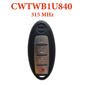 315 MHz 3+1 Buttons Smart Proximity Key for Nissan Leaf 2013-2017 - CWTWB1U840