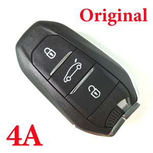Original 3 Buttons 434 MHz  Proximity Key for Peugeot - 4A Chip with Keyless Go 