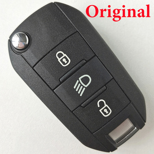 Original Peugeot 301 208 308 2008 5008 Flip Remote Key with 46 Chip