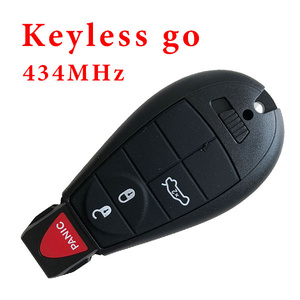434 MHz 3+1 Buttons Smart Proximity Keyless Go Key for Chrysler / Dodge - with PCF7952 ID46 Chip