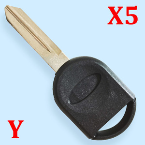 Transponder Key Shell FO38R for Ford - Pack of 5