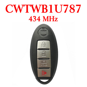 434 MHz 3+1 Buttons Smart Proximity Key for Nissan Armada 2017 - CWTWB1U787