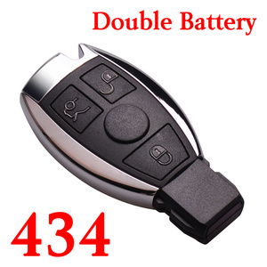 3 Buttons 434 MHz NEC Remote Key for Mercedes Benz - with Double Batteries
