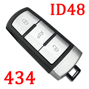 3 Buttons 434 MHz Flip Remote Key for VW Passat B6 3C B7 with ID48 Chip - 3C0 959 752BA