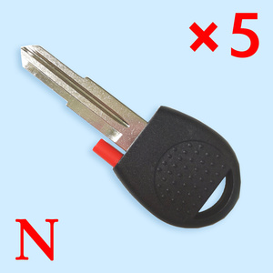 New Blank Transponder Chip Uncut Blade Car Key Shell with Left blade For Chevrolet AVEO Sail Lova Evio Replacement Auto Key Case  5pcs