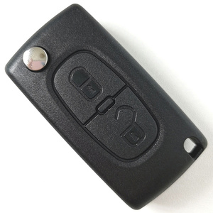 Peugeot 307 Flip Remote Key  without groove - 2 Buttons 434 MHz With PCF7961 ID46 0536
