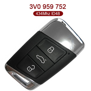 After-Market 3 Buttons 434 MHz Smart Proximity Key for VW B8 Passat - 3V0 959 752