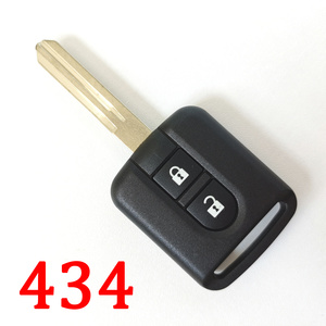 2 Buttons 434 MHz Remote Heady Key for Nissan Micra Qashqai Cabster - 5WK4 876 / 5WK4 818 
