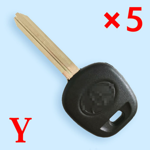 Key Shell TOY43 for Toyota with double sides logo - Pack of 5