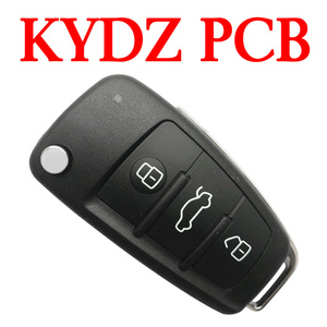 High Quality 3 Buttons 434 MHz KYDZ Flip Remote Key for Audi A1 A3 Q3 - 8V0 837 220 - with MQB48 Chip