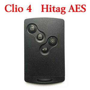 Renault Clio4 Captur 2016 Proximity Smart Card Key 4 Buttons 433 MHz AES Transponder