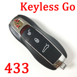 3 Buttons 433 MHz Smart Proximity Key for Porsche Panamera Carrera Boxter - Top Quality Using KYDZ PCB