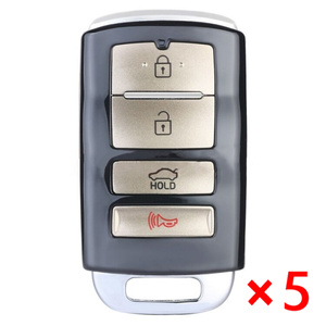 Replacement Smart Remote Car Key Shell Case 4 Button for Kia Cadenza 2013 - 2016 - pack of 5 