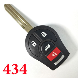 434 MHz 3+1 Buttons Remote Head Key for Nissan 2003-2017 