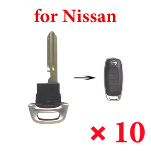 Emergency Smart Key Blade for Nissan - Pack of 10