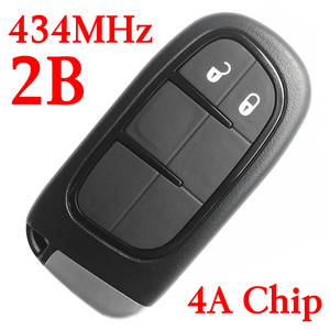 434 MHz 2 Buttons Smart Proximity Key for Jeep Cherokee 2014-2018 GQ4-54T  - 4A Chip