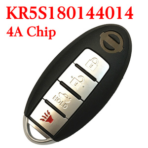 434 MHz 3+1 Buttons Smart Proximity Key for Nissan Altima Maxima 2016-2018 - KR5S180144014 ( with Logo)