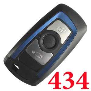 434 MHz Smart Proximity Key for 2009~2014 BMW 5 / 6 / 7 / X3 Series CAS4 CAS4+ FEM - Blue Color