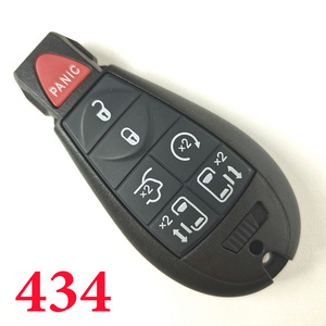 434 MHz 7 Buttons Remote Fobik Key for Chrysler / Dodge / VW 2008-2016 - M3N5WY783X 