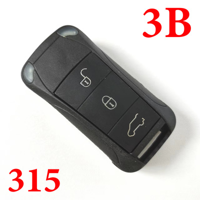 3 Buttons 315 MHz Flip Remote Key for Porsche Cayenne - PCF7946