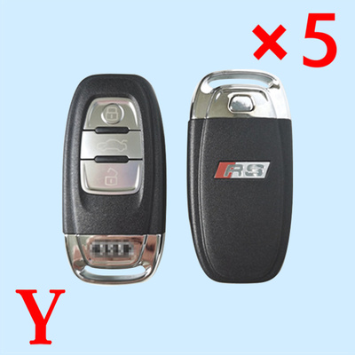 Top Quality 3 Buttons Remote Key Shell For Audi RS - pack of 5