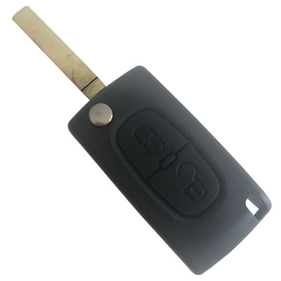 434 MHz 2 Buttons Flip Remote Key for Peugeot 307 - 0536 with Groove