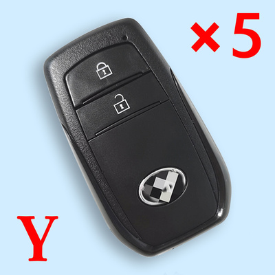 New type  2 Buttons Key Shell Back  with Logo for 2022 Toyota Sienna  5pcs